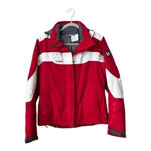 Vuarnet Puffer Jacket Womens Size 42 Large Ski Snowboarding Hooded Style 113337